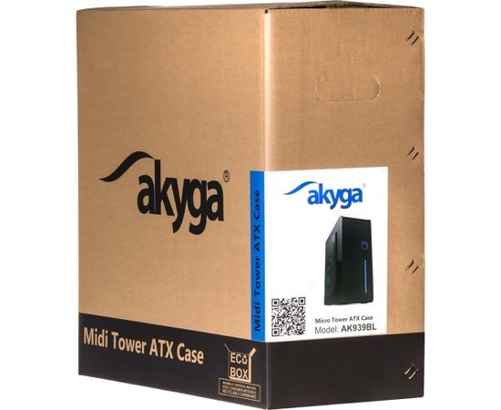 Akyga AK939BL computer case Midi Tower Black
