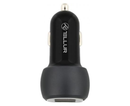 Tellur Dual USB Car Charger With QC 3.0, 6A black