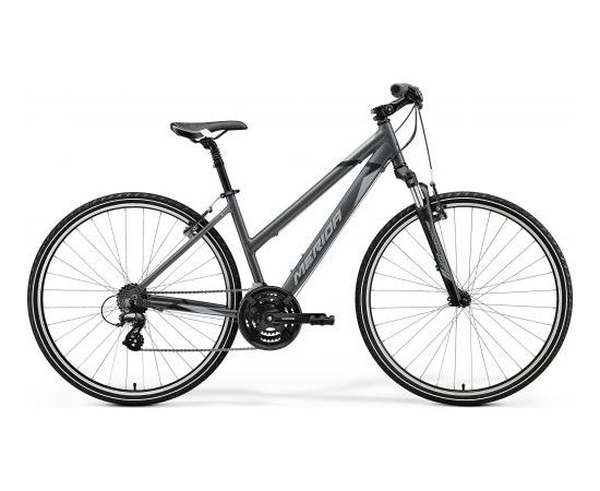 Merida Crossway 10-V Lady / Pelēka / Melna / 46L cm / S