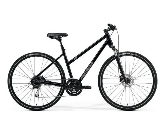 Merida Crossway 100 Lady / Melna / Sudraba / 43L cm / XS