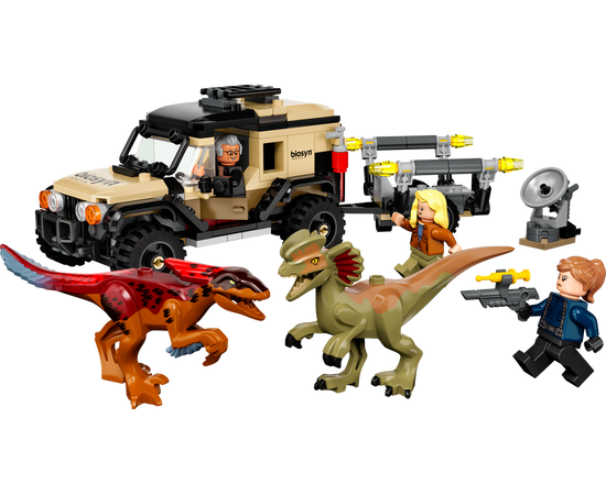 LEGO Jurassic World Piroraptora un dilofozaura pārvešana 76951