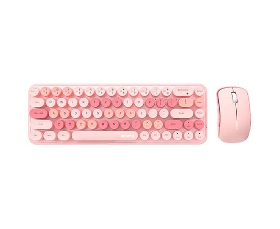 Wireless keyboard + mouse set MOFII Bean 2.4G (Pink)