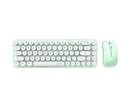 Wireless keyboard + mouse set MOFII Bean 2.4G (White-Green)
