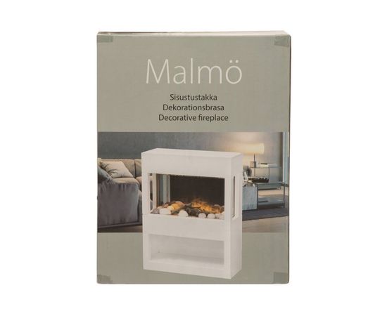 Malmö white elektriskais kamīns