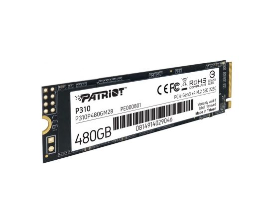 SSD Patriot P310 480GB M.2 2280 PCIE NVME 4 X4 TLC