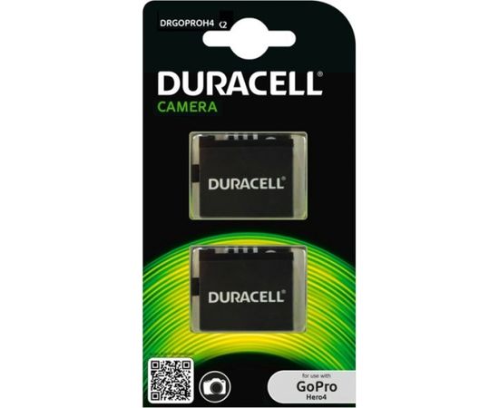 1x2 Duracell Li-Ion bat. 1160mAh for GoPro Hero 4