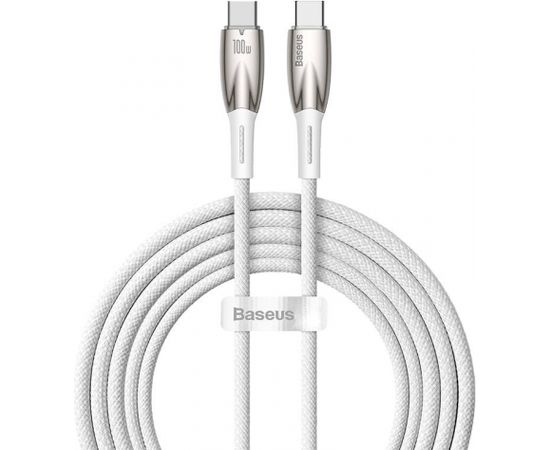 USB-C cable for USB-C Baseus Glimmer Series, 100W, 2m (White)