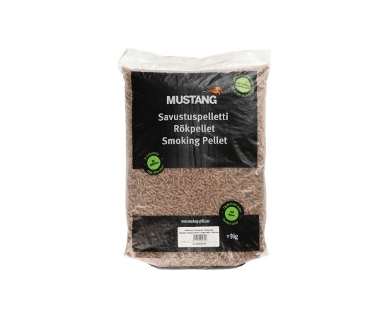 Mustang Kūpināšanas granulas Mesquite 9 kg Kokogles un granulas