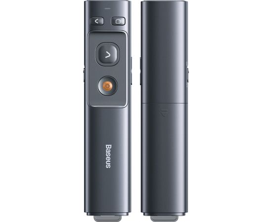 Baseus Orange Dot Multifunctionale remote control for presentation, with a laser pointer - gray