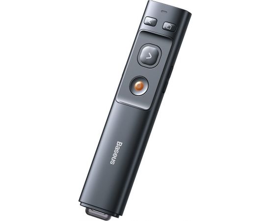 Baseus Orange Dot Multifunctionale remote control for presentation, with a laser pointer - gray
