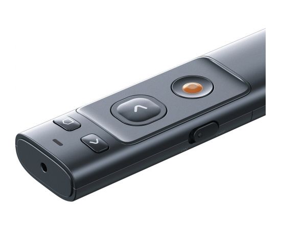 Baseus Orange Dot Multifunctionale remote control for presentation, with a laser pointer - gray