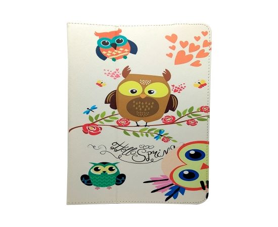 Greengo Universal Owls Family univerāls grāmatveida maks planšetdatoram 9-10”