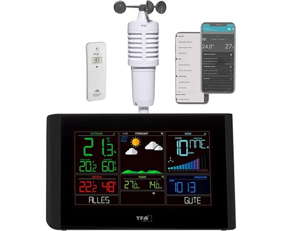 TFA wireless weather station with WiFi VIEW BREEZE (black)