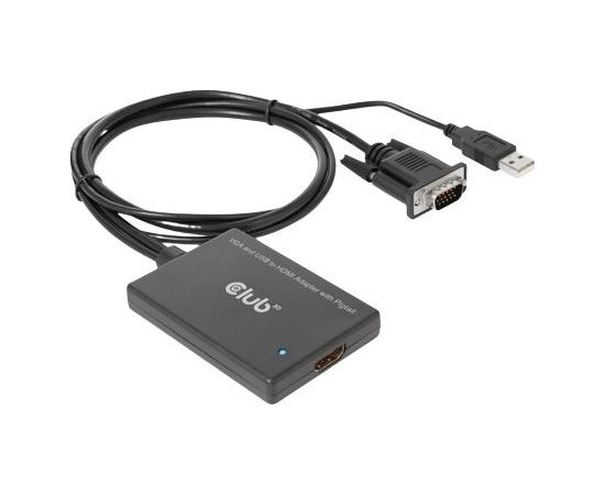 Club 3D Adapter VGA,USB-A->HDMI