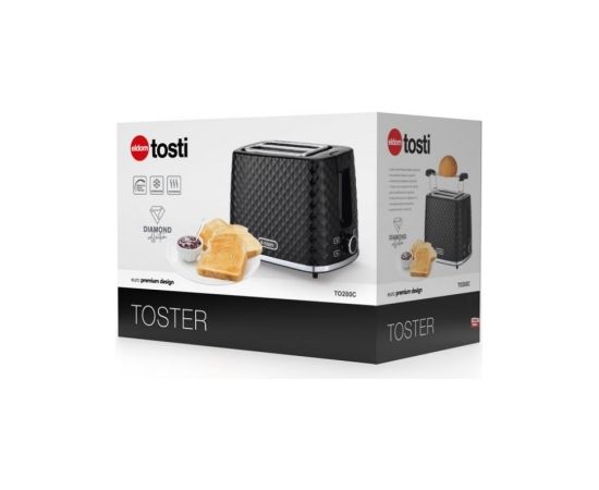 TO280C ELDOM Toaster TOSTI, bun rack, defrost system, black