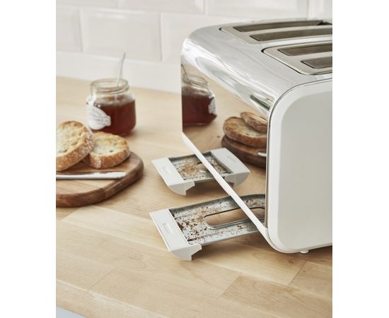 (Ir veikalā) Dubultais Tosteris Swan Nordic 4 slice(s) Stainless steel,White 1500 W
