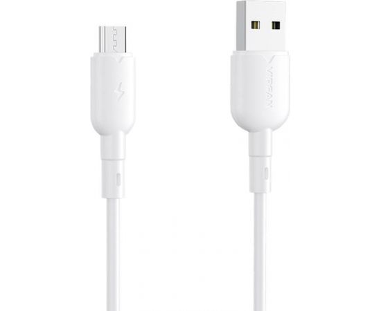 USB to Micro USB cable Vipfan Colorful X11, 3A, 1m (white)