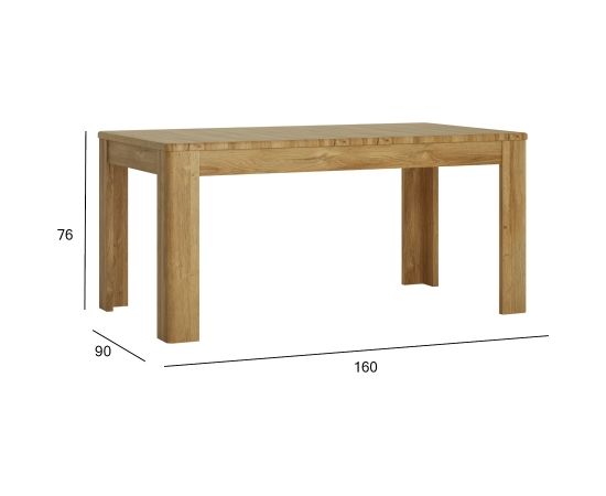 Ēdamistabas galds  CORTINA 160/200x90xH76cm