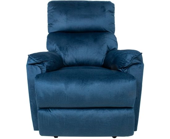 Atpūtas krēsls GUSTAV ar manuālu mehānismu, tumši zils samts