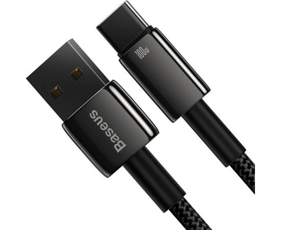 Baseus Tungsten Gold Cable USB to USB-C, 100W, 2m (black)