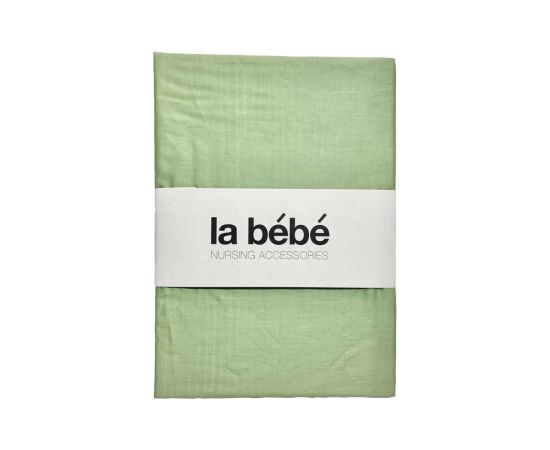 La Bebe™ Nursing La Bebe™ Cotton 60x120+12 cm  Art.145854 Green Kokvilnas satins palags ar gumiju