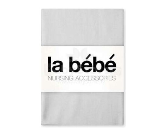 La Bebe™ Nursing La Bebe™ Cotton 60x120+12 cm Art.24439 Light Grey Kokvilnas satins palags ar gumiju