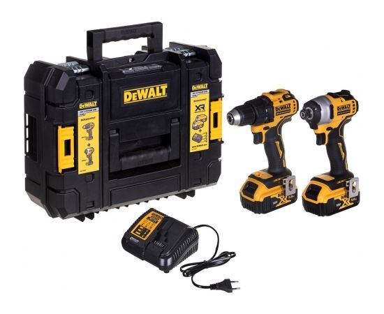DEWALT Instrumentu komplekts 18V (2x5.0Ah) DCK2061P2T-QW Triecienurbjmašīnas, skrūvgrieži