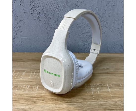 Tellur Green Bluetooth Over-Ear Headphones Pulse Foldable cream