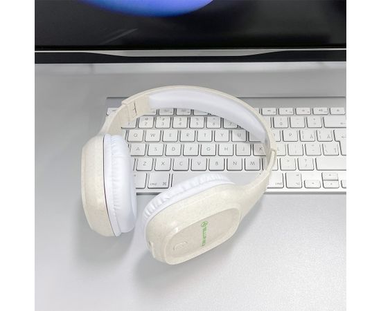 Tellur Green Bluetooth Over-Ear Headphones Pulse Foldable cream