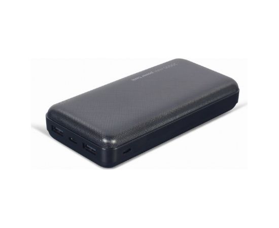 Gembird PB20-02 power bank Lithium Polymer (LiPo) 20000 mAh Black