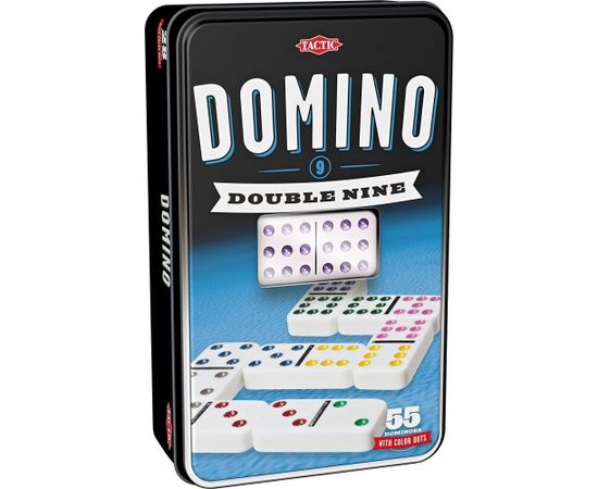 Tactic spēle Domino D9, metāla kastē