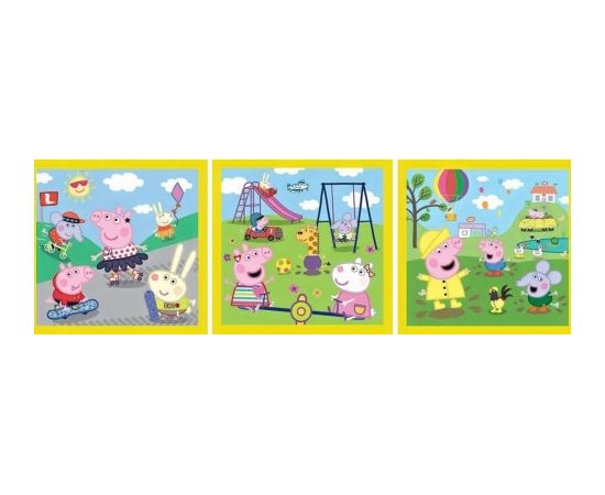 TREFL PEPPA PIG Комплект пазлов 3в1 Свинка Пеппа