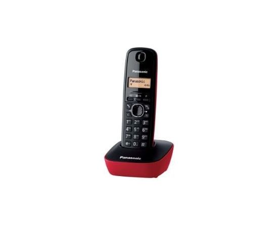 Panasonic KX-TG1611 DECT telephone Black,Red Caller ID