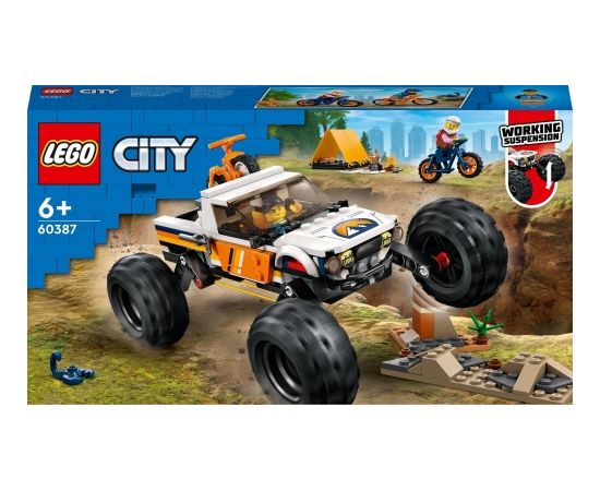 LEGO City Przygody samochodem terenowym z napędem 4x4 (60387)