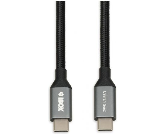 Ibox I-BOX USB C/USB C, 50 cm USB cable 3.2 Gen 2 (3.1 Gen 2) Black