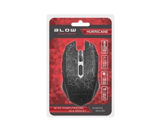 BLOW HURRICANE mouse Right-hand USB Type-A Optical 2400 DPI