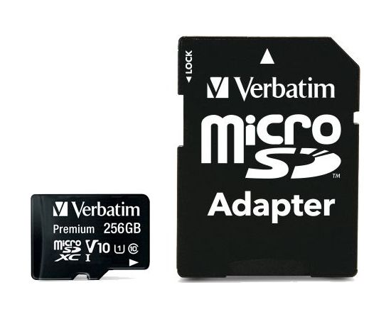 Verbatim Premium MicroSDXC 256 GB Class 10 UHS-I/U1 V10 (44087)