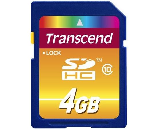 Karta Transcend SDHC 4GB  (TS4GSDHC10)