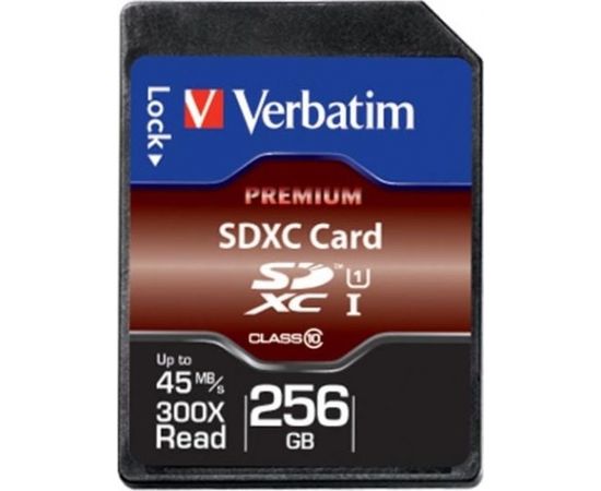 Verbatim Premium SDXC 256 GB Class 10 UHS-I/U1  (44026)