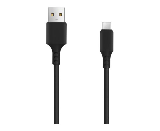Setty charger 1x USB 1A black + microUSB cable 1,0 m NEW