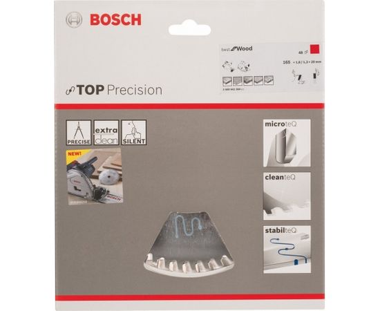 Bosch Circular Saw Blade Top Precision 165x20