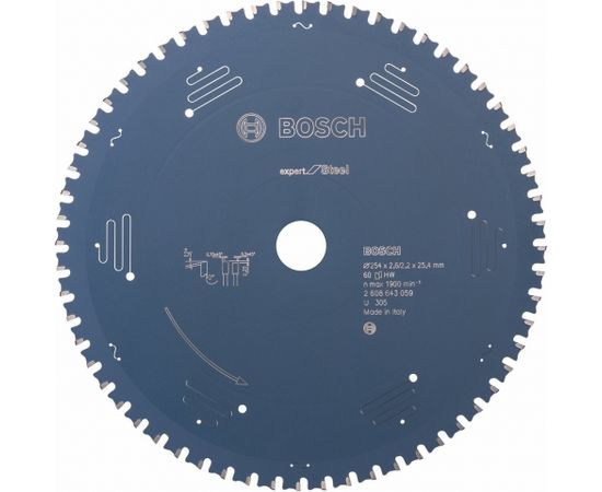 Bosch Circular Saw Blade Expert for Steel 254