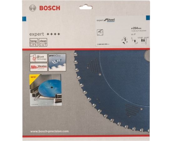 Bosch Circular Saw Blade Expert for Steel 254