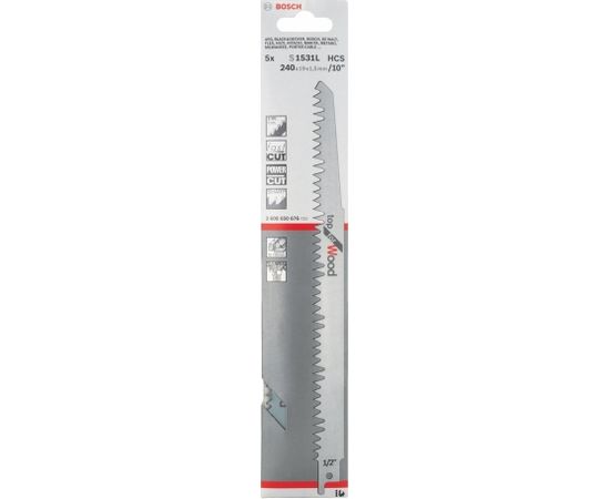 Bosch Saber saw blade S 1531 L 5 parts