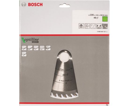 Bosch Circular Saw Blade Optiline 235x30