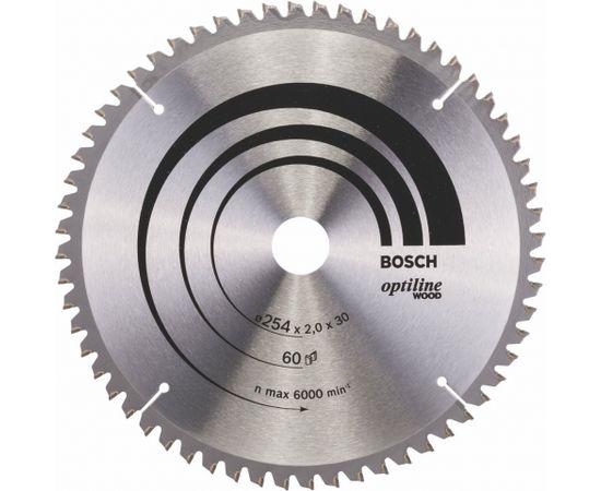 Bosch Circular Saw Blade Optiline 254x30