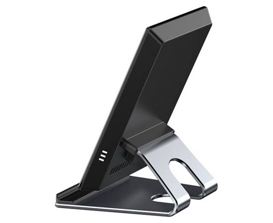 Dudao A10Pro wireless charger with a stand 15W Gray Bezvadu telefona lādētājs