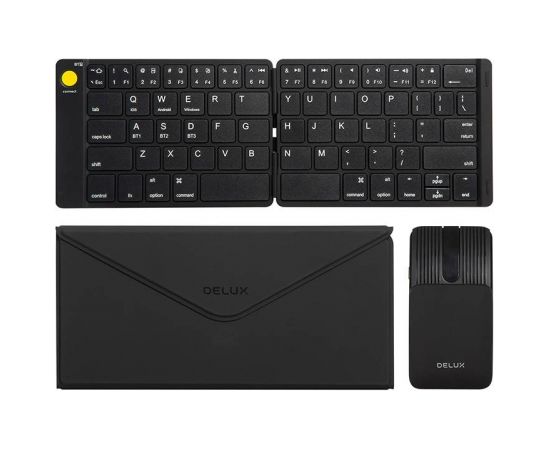 Set Wireless foldable Keyboard Delux KF10 and mouse MF10PR