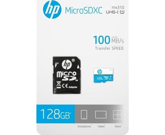 HP mx310 MicroSDXC 128 GB Class 10 UHS-I/U1  (HFUD128-1U1BA)