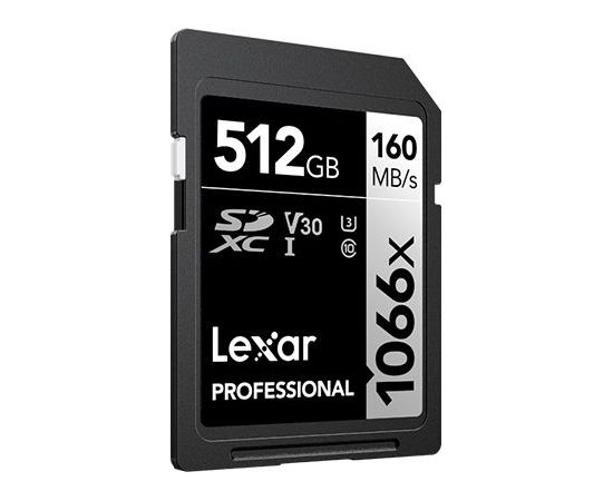 Lexar Professional 1066x SDXC 512 GB Class 10 UHS-I/U3 V30 (LSD1066512G­BNNNG)